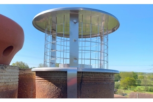 Ultraflex Stainless Steel Cowl on a chimney pot