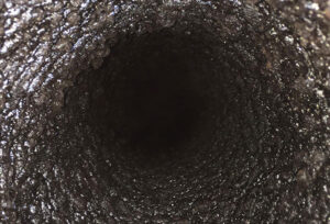 Creosote build-up in a flue